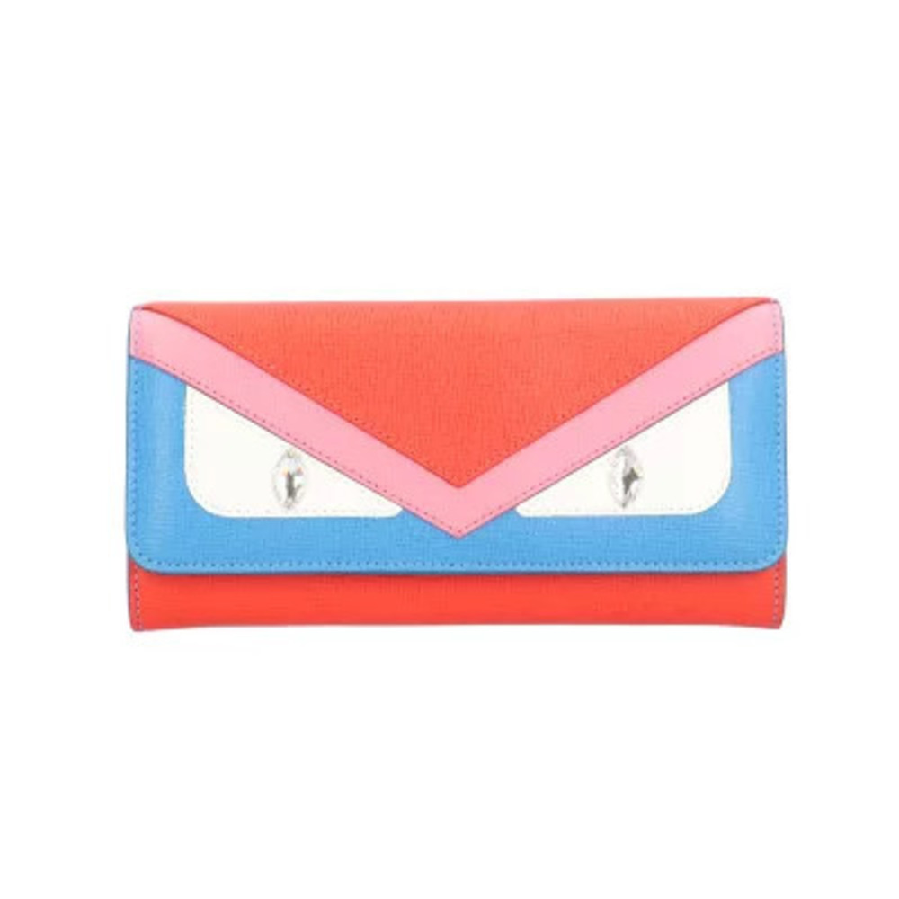 Fendi Monster Long Wallet Continental Leather